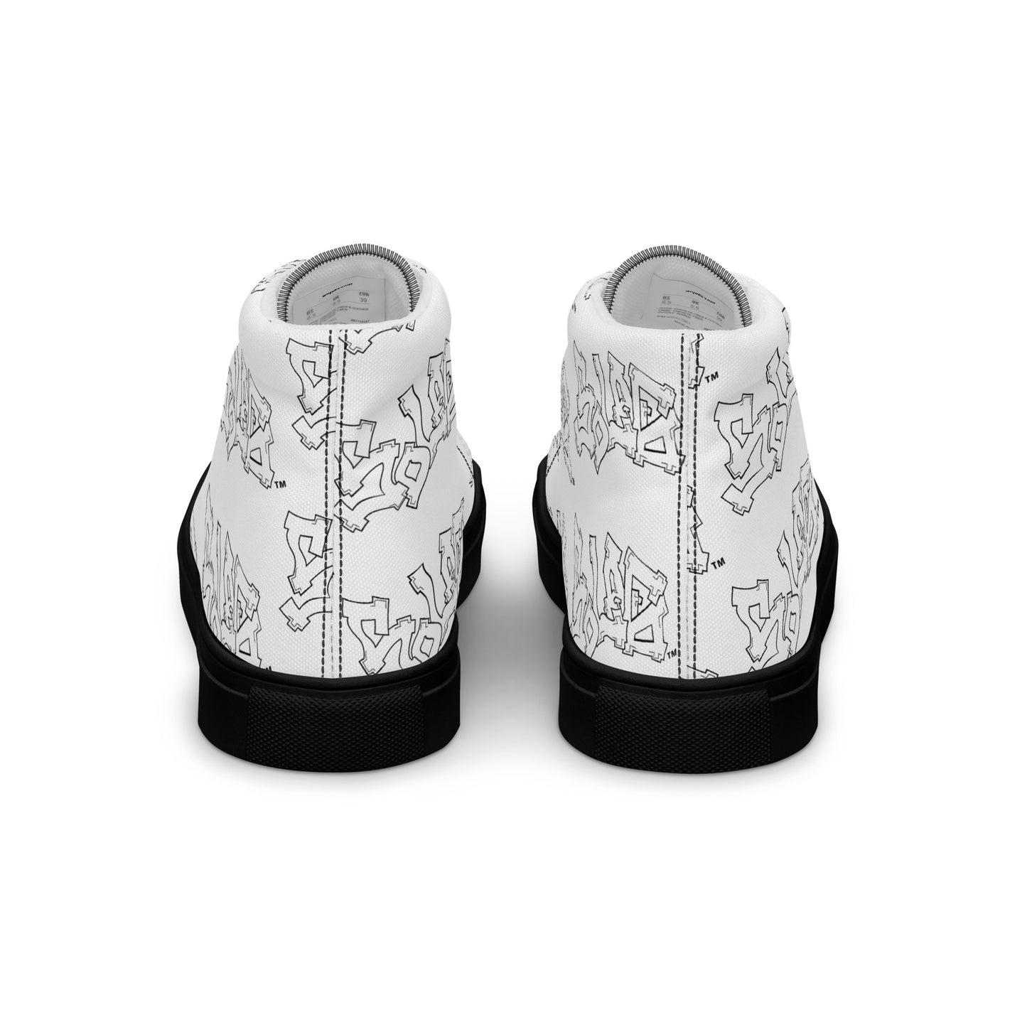 Men’s high top canvas shoes