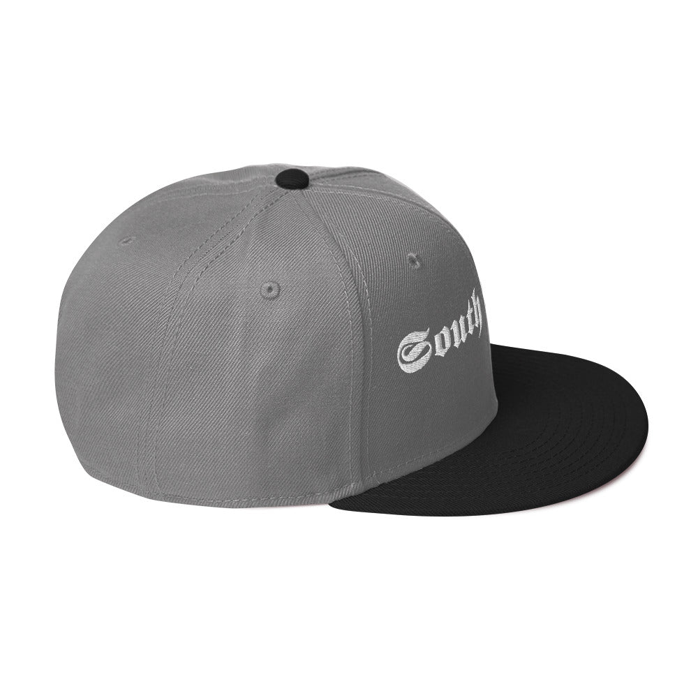 Snapback Hat - white thread (Embroidered)