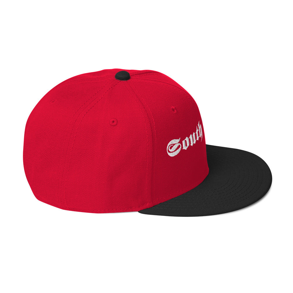 Snapback Hat - white thread (Embroidered)