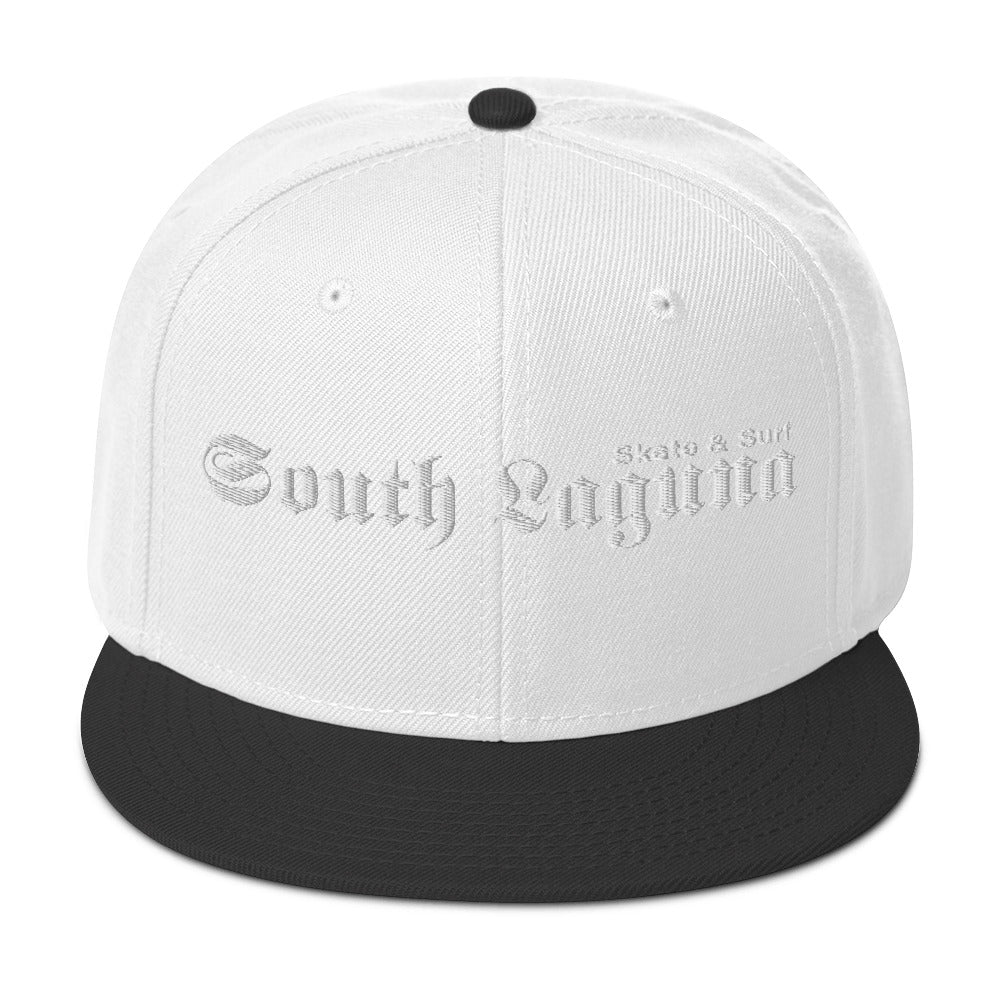 Snapback Hat - white thread (Embroidered)