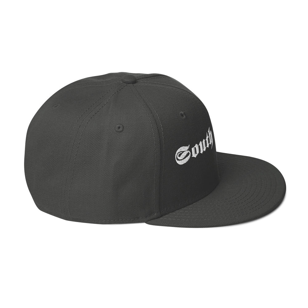 Snapback Hat - white thread (Embroidered)