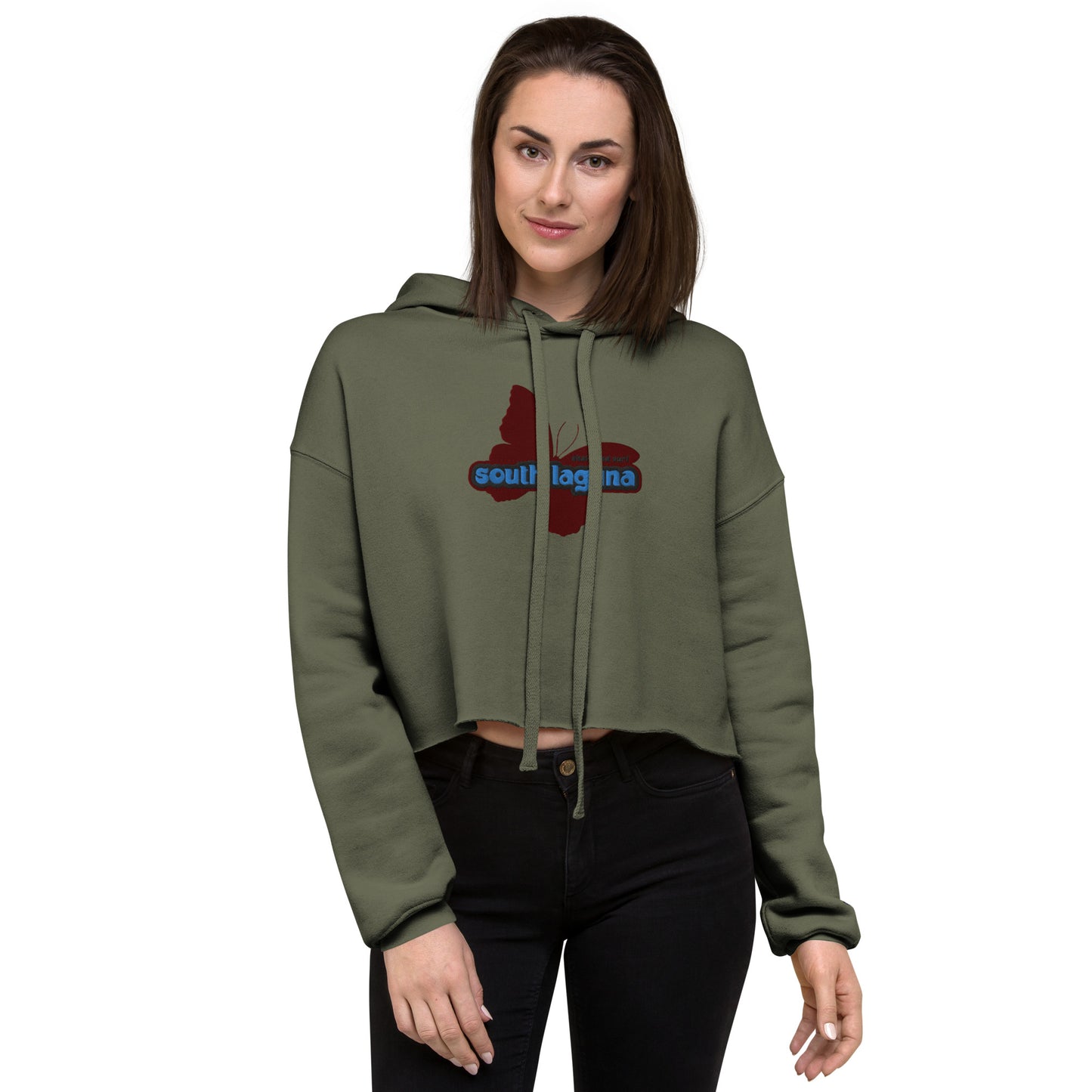 Solagz butterfly crop hoodie - Solagz