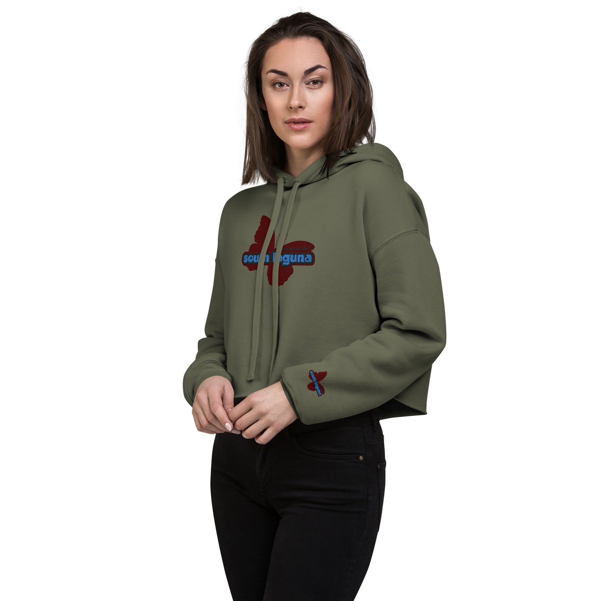 Solagz butterfly crop hoodie - Solagz